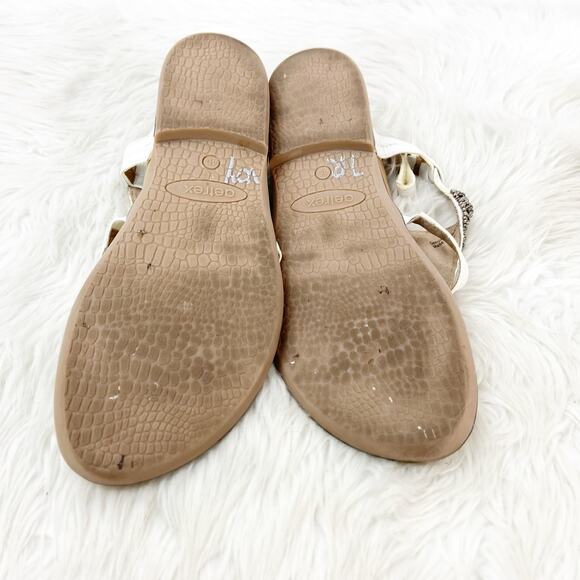 Aetrex Women's Sandals in Cream and Black - Picture 12 of 12